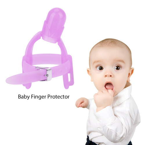 Adjustable Silicone Thumb Protector Baby Purple 1