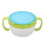 BPA Free Dual Handle Spill-Proof Bowl Green 1