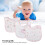 3 Stks Gebreide Baby Slabbetjes 4