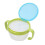 BPA Free Dual Handle Spill-Proof Bowl Green 4