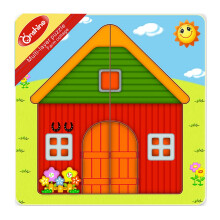 Holz-Puzzle-Spielzeug für Kinder, Bauernhof