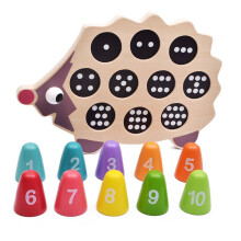 Holz-Spielzeug Igel-Zahlen zum frühen Lernen für Kinder
