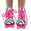 18 inch Doll Roller Skates Black White Stripe 4