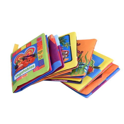 Kids Colorful Cloth Book Set 4pcs Educational Learning 2