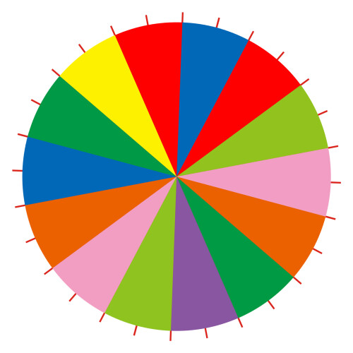 Kids Multi-Color Parachute Game 6m