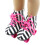 18 inch Doll Roller Skates Black White Stripe 5