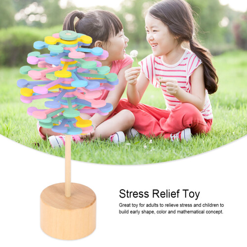 Stressabbau Holz-Drehtoy (Macaron), Kinder/Erw. 2