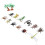 12x zacht plastic insectenmodel speelgoed 1