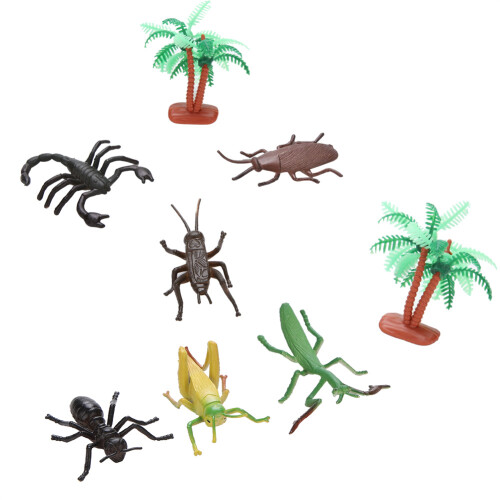12x zacht plastic insectenmodel speelgoed 2