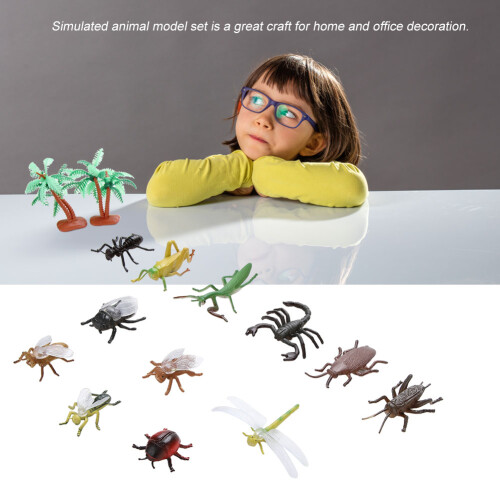 12x zacht plastic insectenmodel speelgoed 1