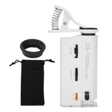 60X-100X Portable Smartphone Microscope with LED UV Light