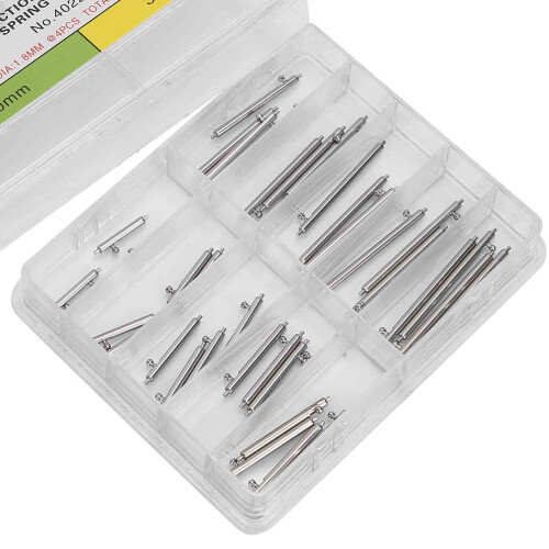 Stainless Steel Spring Bar Set 12-30mm Watch Strap Link Pins 2