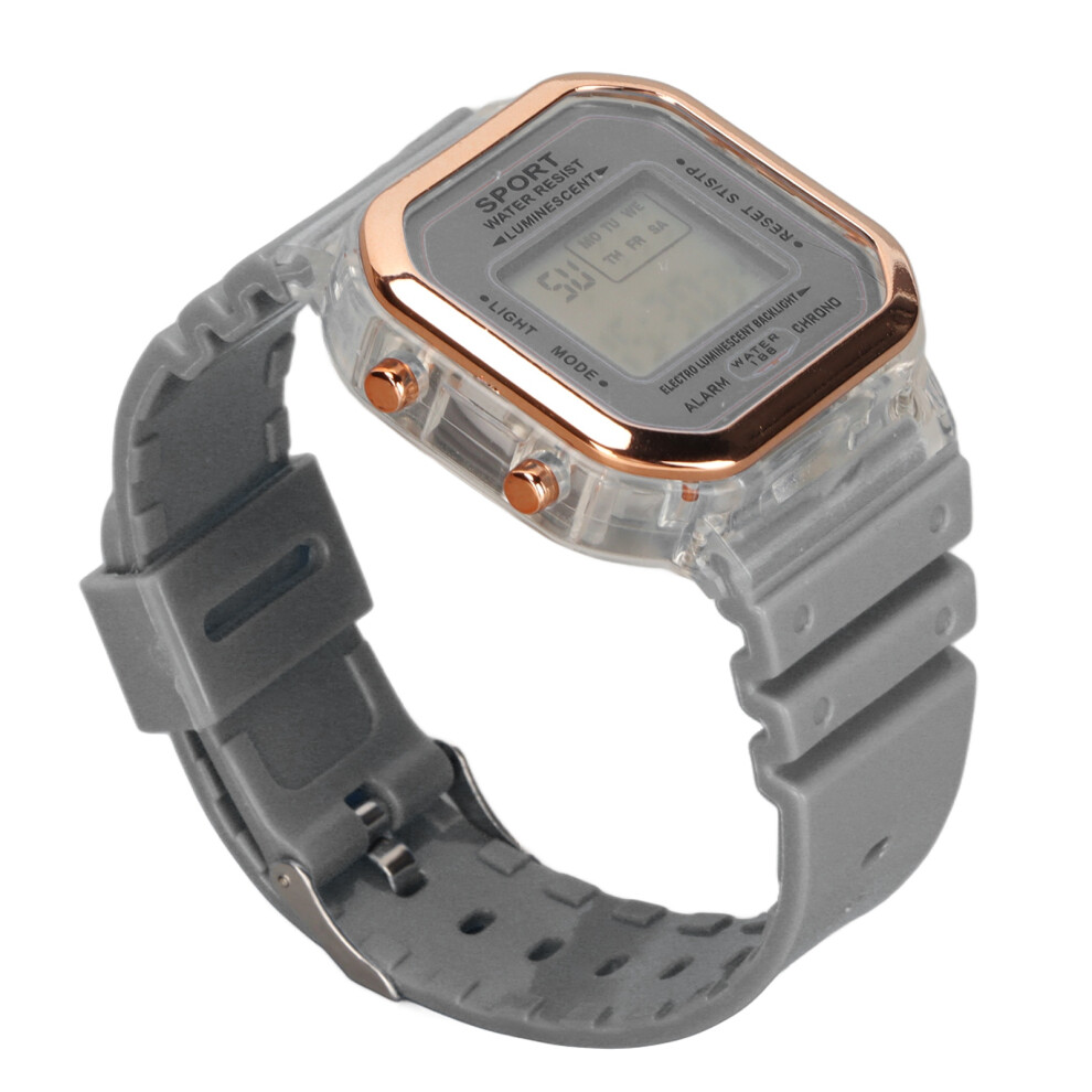 (Grey) Children Electronic Watch Waterproof 0.5In Digital Sports Watch Green Green,Grey 667859200748
