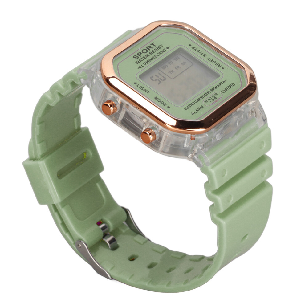 (Green) Children Electronic Watch Waterproof 0.5In Digital Sports Watch Green 667859200724