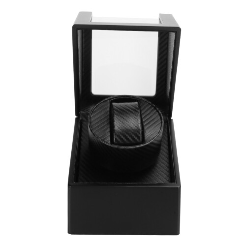 (EU Plug) Automatic Watch Winder Box for Mechanical Watch Black 1