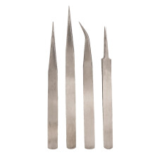 4Pcs/Set Stainless Steel Tweezers for Watch Jewellery Repair