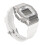 (White Silver) Digital Sports Watch Waterproof Light Black Silver 2