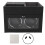 (AU Plug Grey) 2 Watch Winder Double Headed Vertical Light Adjustable Height Silent 1