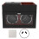 (AU Plug Wine Red) 2 Watch Winder Double Headed Vertical Light Adjustable Height Silent 1