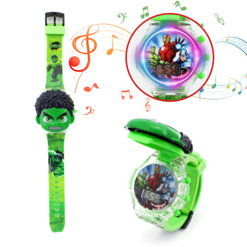 (Type A) Digital Display Musical Kids Watch Plastic Electric Toy Type A