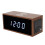Digital Alarm Clock Wireless Charger LED Display Brown Keys 2