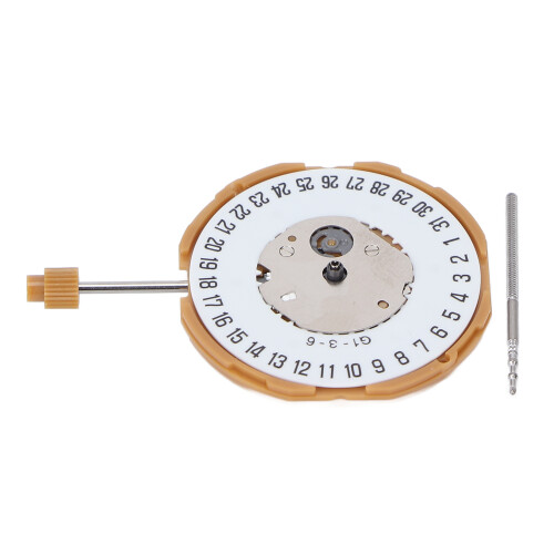 Watch Movement 6 Point Single Calendar 3 Pin GM10