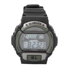 (Green) Kids Waterproof Sports Digital Watch LED Light Gold