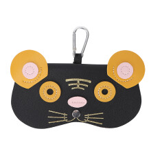 Leather Case for Sunglasses Little Tiger Pattern Portable
