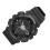 (Black) Students Waterproof EL Light Dual Time Digital Watch Pink 3
