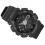 (Black) Students Waterproof EL Light Dual Time Digital Watch Pink 5