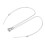 (Silver) 2pcs Exquisite Magnetic Shake Hand Necklace Gold Silver 2