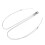 (Silver) 2pcs Exquisite Magnetic Shake Hand Necklace Gold Silver 4