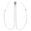 (Silver) 2pcs Exquisite Magnetic Shake Hand Necklace Gold Silver 5