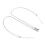 (Silver) 2pcs Exquisite Magnetic Shake Hand Necklace Gold Silver 3