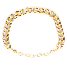 (Golden) Metal Thick Chain Necklace Golden Simple Fashion Jewelry Gift