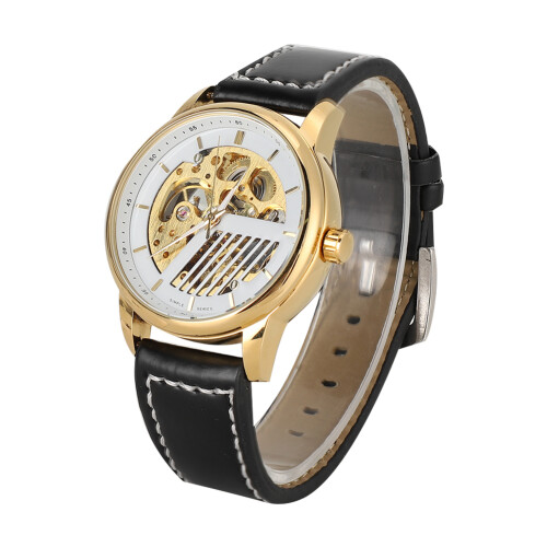 T WINNER PU Leather Strap Automatic Mechanical Men Watch Wrist Watch 1