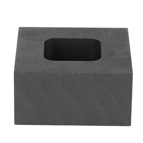 Graphite Ingot Mold Square Heat Resistant for Gold Silver Pendant 2