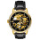 Men Watch Automatic Skeleton Leather Band Luminous 3ATM Black 1