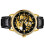 Men Watch Automatic Skeleton Leather Band Luminous 3ATM Black 4