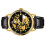 Men Watch Automatic Skeleton Leather Band Luminous 3ATM Black 5