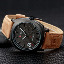 Men Watch Quartz Vintage Analog Business Casual Wrist Watch