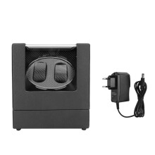 2+0 Automatic Watch Winder Box for Mechanical Watch (Carbon Fiber)