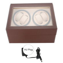 Automatic Watch Winder for 4 Watches (Brown)