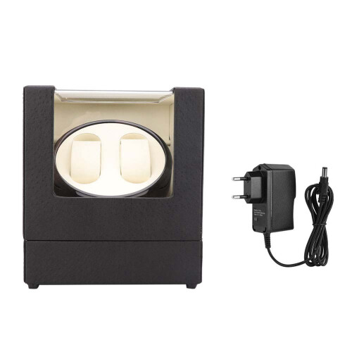 2+0 Automatic Watch Winder Box for Mechanical Watch   (Beige)