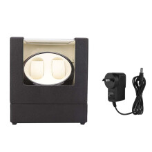 2+0 Automatic Watch Winder Box for Mechanical Watch   (Beige)