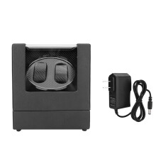 2+0 Automatic Watch Winder Box for Mechanical Watch   (Carbon Fiber)
