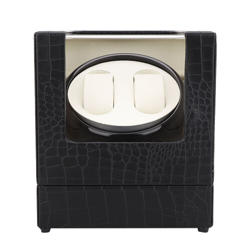 2+0 Automatic Watch Winder Box Beige 1