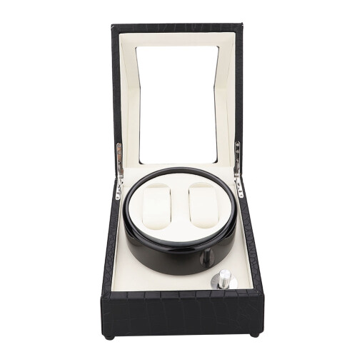 2+0 Automatic Watch Winder Box Beige 2