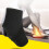 (Left Foot) Ankle Support Brace Elastic Foot Guard Black Left 4