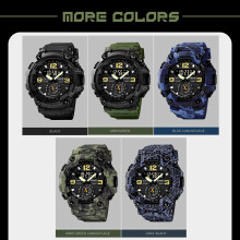 Men's Digital Sport Watch SKMEI 5ATM Waterproof Alarm LED 12/24H